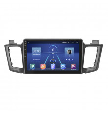 Штатная магнитола Lesko для Toyota RAV4 IV (CA40) Рестайлинг 2015-2019 экран 10" 2/32Gb 4G Wi-Fi GPS Top