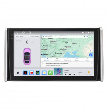 Штатная магнитола Lesko для Toyota RAV4 V (XA50) 2018-н.в. экран 10" 4/64 QLED CarPlay 4G Wi-Fi GPS 360 Prime