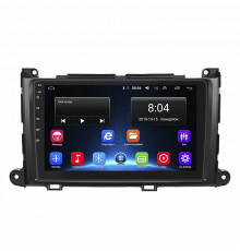 Штатная магнитола Lesko для Toyota Sienna III 2010-2014 экран 9" 2/32Gb Wi-Fi GPS Base