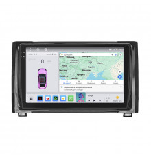 Штатная магнитола Lesko для Toyota Tundra II 2007-2013 экран 9" 4/64 QLED CarPlay 4G Wi-Fi GPS 360 Prime