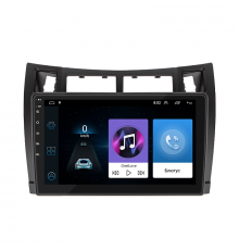 Штатная магнитола Lesko для Toyota Yaris II 2005-2009 экран 9" 1/16Gb Wi-Fi GPS Base