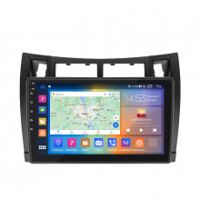 Штатная магнитола Lesko для Toyota Yaris II 2005-2009 экран 9" 2/32Gb CarPlay 4G Wi-Fi GPS Prime