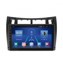 Штатная магнитола Lesko для Toyota Yaris II Рестайлинг 2009-2012 экран 9" 2/32Gb 4G Wi-Fi GPS Top