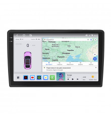 Штатная магнитола Lesko для Volkswagen Caravelle T5 Рестайлинг 2009-2015 экран 10" 4/64 QLED CarPlay 4G Wi-Fi GPS 360 Prime