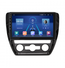 Штатная магнитола Lesko для Volkswagen Jetta VI 2010-2015 экран 10" 6/128Gb 4G Wi-Fi GPS Top