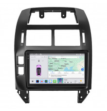 Штатная магнитола Lesko для Volkswagen Polo IV 2001-2005 экран 9" 4/64 QLED CarPlay 4G Wi-Fi GPS 360 Prime