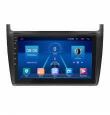 Штатная магнитола Lesko для Volkswagen Polo V 2009-2015 экран 9" 2/32Gb 4G Wi-Fi GPS Top