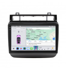 Штатная магнитола Lesko для Volkswagen Touareg II 2010-2014 экран 9" 4/64 QLED CarPlay 4G Wi-Fi GPS 360 Prime