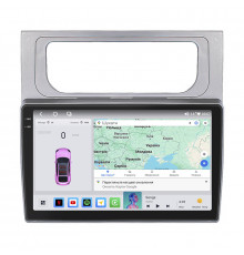 Штатная магнитола Lesko для Volkswagen Touran II 2010-2015 экран 10" 4/64 QLED CarPlay 4G Wi-Fi GPS 360 Prime