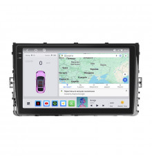 Штатная магнитола Lesko для Volkswagen Transporter T6 Рестайлинг 2019-н.в. экран 9" 4/64 QLED CarPlay 4G Wi-Fi GPS 360 Prime