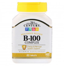 Комплекс В-100, B-100 Complex, 21st Century, 60 таблеток