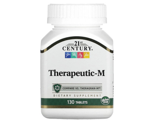 Полівітаміни терапевтичні-М, Therapeutic-M, 21st Century, 130 таблеток