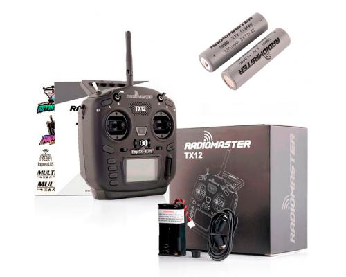 Пульт RadioMaster TX12 MKII ELRS M2 з акумуляторами 18650 RadioMaster (2 x 3200мАг)