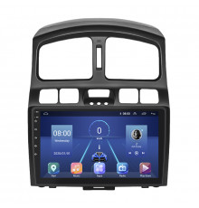 Штатная магнитола Lesko для Hyundai Santa Fe I 2000-2012 экран 9" 2/32Gb 4G Wi-Fi GPS Top