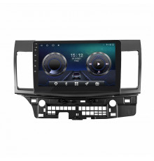 Штатная магнитола Lesko для Mitsubishi Lancer X 2007-2010 экран 10" 4/64Gb 4G Wi-Fi GPS Top