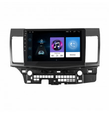 Штатная магнитола Lesko для Mitsubishi Lancer X Рестайлинг 2011-2015 экран 10" 1/16Gb Wi-Fi GPS Base