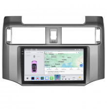 Штатная магнитола Lesko для Toyota 4Runner V 2009-2013 экран 9" 4/64 QLED CarPlay 4G Wi-Fi GPS 360 Prime