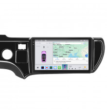 Штатная магнитола Lesko для Toyota Aqua I 2011-2014 экран 9" 4/64 QLED CarPlay 4G Wi-Fi GPS 360 Prime