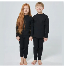 Чорна дитяча термобілизна Columbia на флісі: Ідеальна для дівчаток і хлопчиків до -32°C До конца акции 2 дня