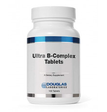 В комплекс ультра с высоким содержанием биотина, Ultra B-Complex, Douglas Laboratories, 100 таблеток