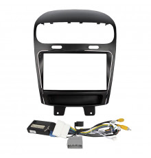Штатный комплект переходная рамка Dodge Journey 2011-2020 Fiat Freemont 2011-2016 (0000) 9" + адаптер питания