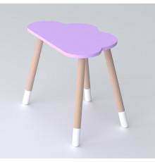 Дитячий столик хмарка 46х70х40, трюмо для дівчаток до 7 років, фіолетовий
