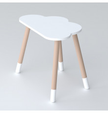 Дитячий столик хмаринка 46х70х40, стіл від 1 року для дитини, білий