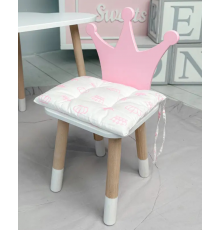 Подушка м'яка для дитячого стільчика 23х28, біла