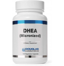 ДГЭА, DHEA, Douglas Laboratories, микронизированный, для поддержки иммунитета, мозга, костей, метаболизма и сухой массы тела, 25 мг, 100 капсул