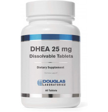 ДГЕА, мікронізований, DHEA, Douglas Laboratories, для підтримки імунітету, мозку, кісток, обміну речовин та сухої м'язової маси, 25 мг, 60 таблеток
