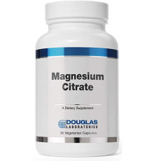 Магний цитрат, Magnesium Citrate, Douglas Laboratories, поддерживает энзматическую активность, мышцы и нервы, 90 капсул