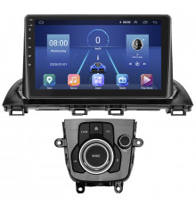 Штатная магнитола Lesko для Mazda 3 III (BM) Рестайлинг 2016-2019 экран 9" 4/32Gb 4G Wi-Fi GPS Top