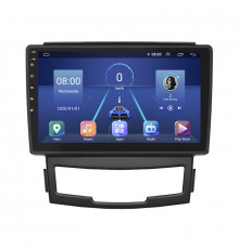 Штатная магнитола Lesko для SsangYong Actyon II Рестайлинг 2013-н.в. экран 9" 4/32Gb 4G Wi-Fi GPS Top