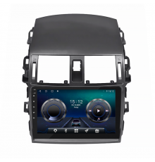Штатная магнитола Lesko для Toyota Corolla X (E140, E150) Рестайлинг 2010-2013 экран 9" 4/32Gb 4G Wi-Fi GPS Top