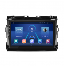 Штатная магнитола Lesko для Toyota Estima III 2006-2008 экран 9" 4/32Gb 4G Wi-Fi GPS Top