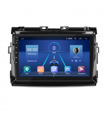 Штатная магнитола Lesko для Toyota Estima III Рестайлинг 2 2012-2016 экран 9" 4/32Gb 4G Wi-Fi GPS Top