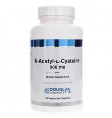 N-ацетил-L-цистеин, N-Acetyl-L-Cysteine, Douglas Laboratories, 900 мг, 90 капсул