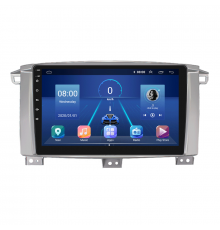 Штатная магнитола Lesko для Toyota Land Cruiser 100 Series Рестайлинг 1 2002-2005 экран 9" 4/32Gb 4G Wi-Fi GPS Top