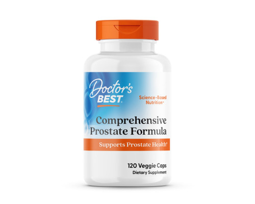 Здоров'я простати, Comprehensive Prostate Formula, Doctor's Best, комплексна формула, 120 вегетаріанських капсул