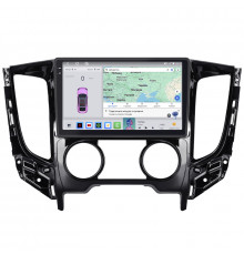 Штатная магнитола Lesko для Mitsubishi Pajero Sport III ver.1 2015-2019 экран 9" 4/64 QLED CarPlay 4G Wi-Fi GPS 360 Prime