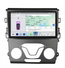 Штатная магнитола Lesko для Ford Fusion (North America) II Рестайлинг 2016-2020 экран 9" 4/64 QLED CarPlay 4G Wi-Fi GPS 360 Prime