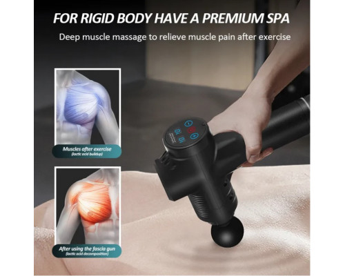 Перкусійний масажер для тіла MASSAGE GUN MAX 30 — потужний масажний пістолет для глибокого розслаблення та відновлення.