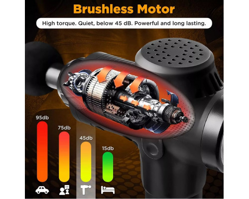 Перкусійний масажер для тіла MASSAGE GUN MAX 30 — потужний масажний пістолет для глибокого розслаблення та відновлення.