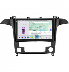 Штатная магнитола Lesko для Ford Galaxy II ver 2 2006-2010 экран 9" 4/64 QLED CarPlay 4G Wi-Fi GPS 360 Prime