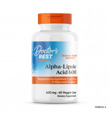 Альфа-ліпоєва кислота, Alpha-Lipoic Acid, Doctor's Best, 600 мг, 60 капсул