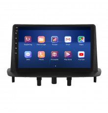 Штатная магнитола Lesko для Renault Megane III 2008-2014 экран 9" 6/128Gb 4G Wi-Fi GPS Top