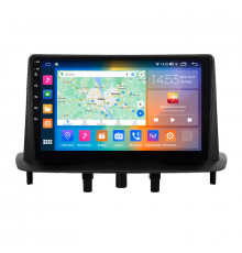 Штатная магнитола Lesko для Renault Megane III Рестайлинг 2 2014-2016 экран 9" 4/64Gb CarPlay 4G Wi-Fi GPS Prime