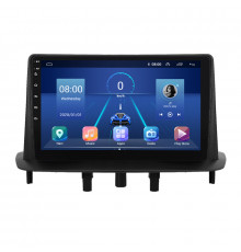 Штатная магнитола Lesko для Renault Megane III Рестайлинг 2 2014-2016 экран 9" 4/64Gb 4G Wi-Fi GPS Top