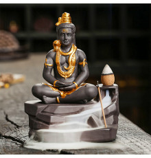 Подставка для благовоний JC20230617000001 Статуя Будды Шивы с обратным потоком жидкого дыма держатель для ароматических палочек и конусов