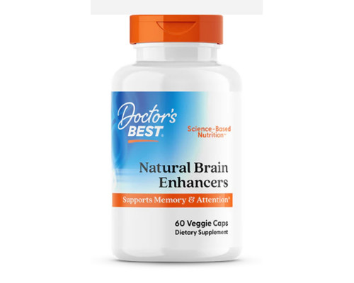 Вітаміни для мозку з GPC і PS, Natural Brain Enhancers, Doctor's Best, 60 капсул